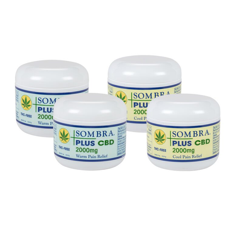 Sombra® PLUS CBD WPR and CPR 4 oz. Jars 2000 mg – Mixed Case of 4 ...